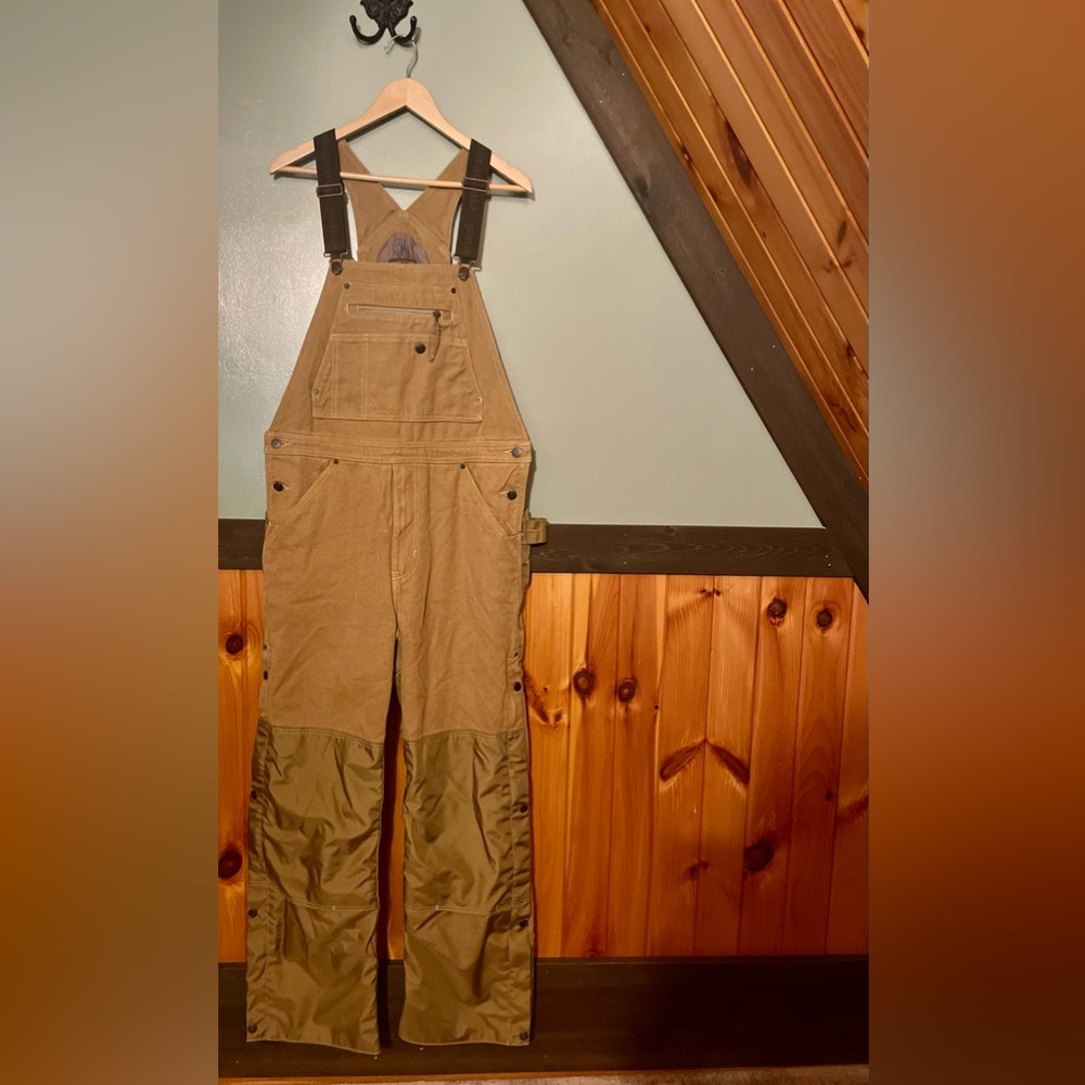 Men’s Size Medium Iron Forge Hemp Canvas Insulated Overalls Regular